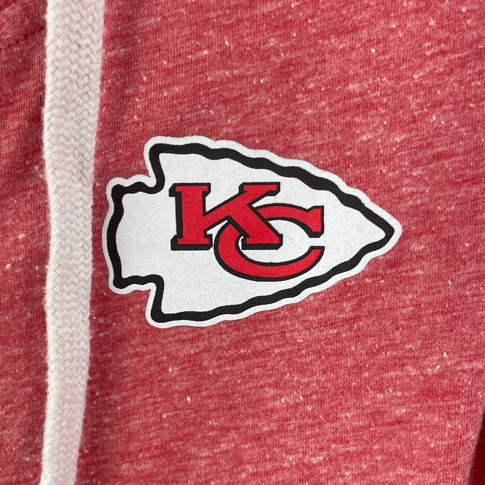 Fanatics Hoodie Womens Small Red Kansas City Chiefs Full Zip Slub Knit NFL Logo - Picture 4 of 10
